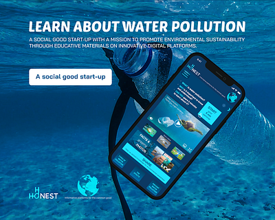 HONEST, a startup for the social Good branding eco minded green product design ui design ux design water pollution web design