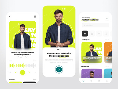 Podcasts mobile application UI/UX app design inspiration chart dark mode light mode minim minimalist mobile app product design ui ui ux ui ux design ux web design