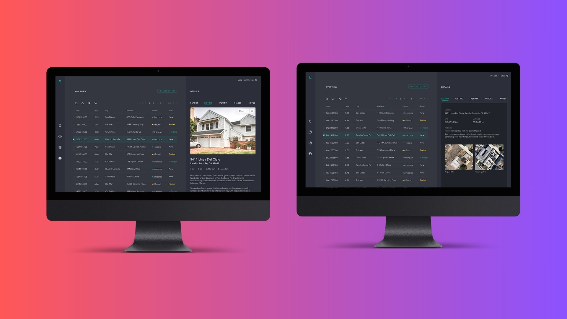 Real Estate Asset Valuation SaaS - UI art direction branding creative director desktop app graphic design information architecture mobile app product design visual design