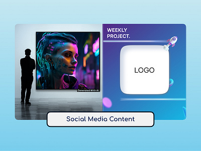 Social Media Content - Futuristic Style instagramtemplates