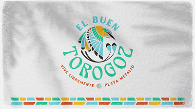 El Buen Torogoz bird branding hotel identity illustration logo