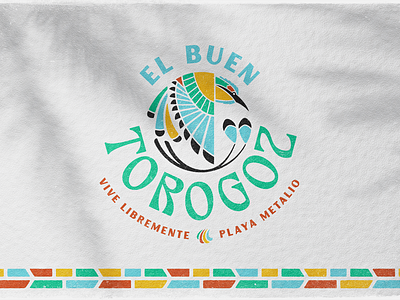 El Buen Torogoz bird branding hotel identity illustration logo