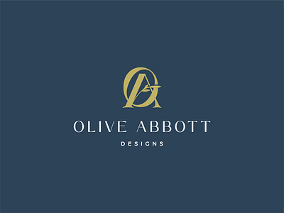 Logo design for Olive Abbott design studio logo logo design oa olive