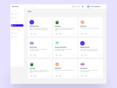 A goal-setting application for robo-advisors.