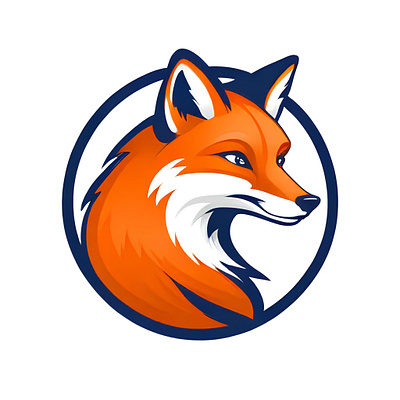 Fox Logo designed with AI ai logo design branding logo logo design