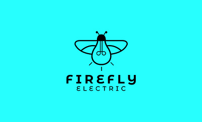 FIREFLY ELECTRIC app branding business logo clever clever logo creative design graphic design illustration logo logo design minimalist logo negative space vector