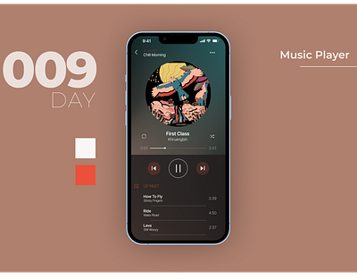 #DailyUI Challenge #009 - Music Player dailyui dailyui 009 khruangbin music app music player next songs play pause songs list