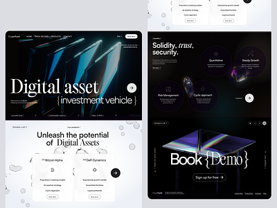 Crypto Fund Landing Page Design banking best design branding capital crowdfunding crypto cryptocurrency digital digital bank finance financial fund fundraising landing landing page ui ui ux venture web3 webdesign