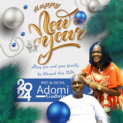 Happy New Year Design for Adomi celebration church design downsign happy new year sam omo