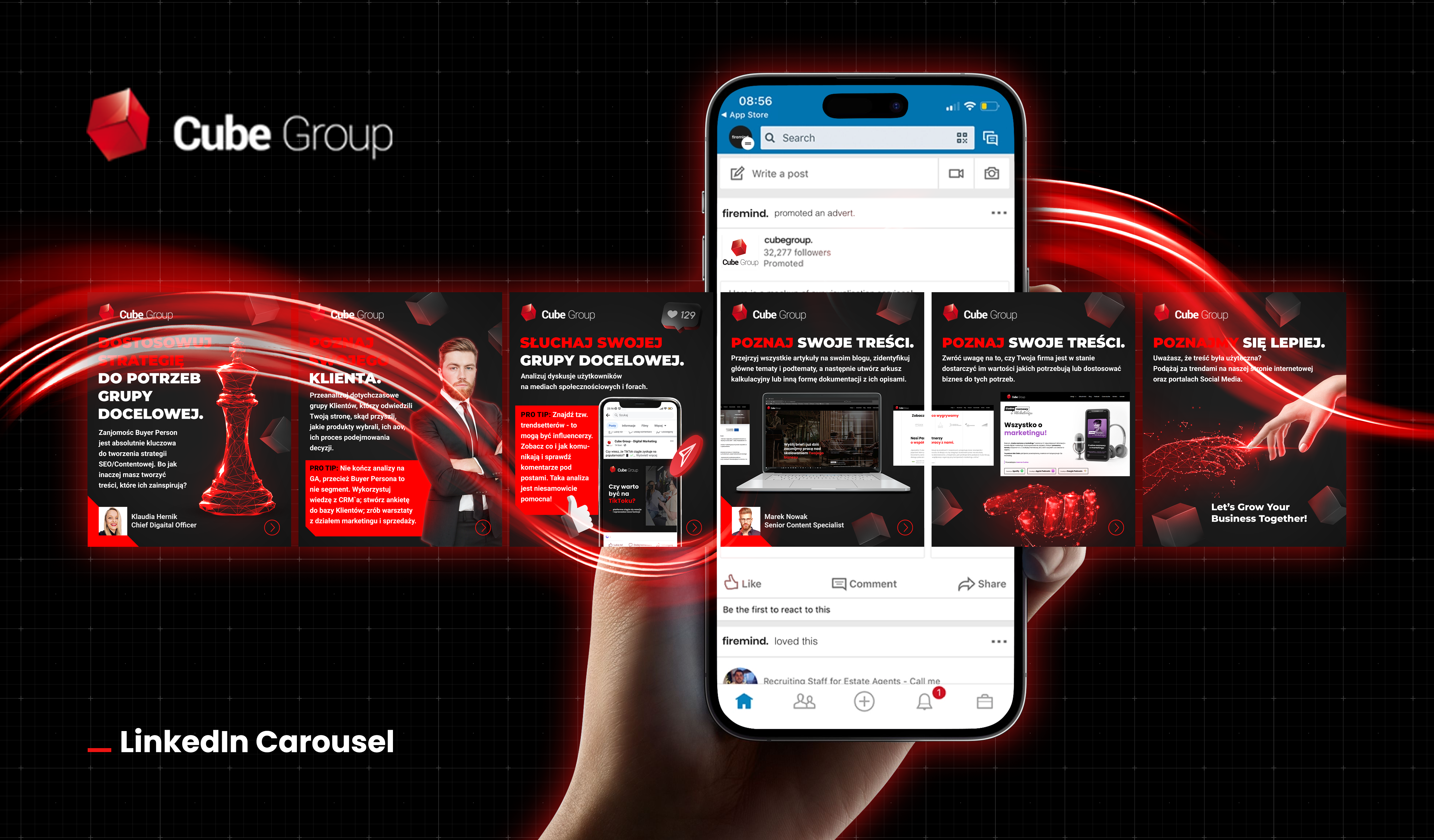 Cube Group - karuzela Linkedin
