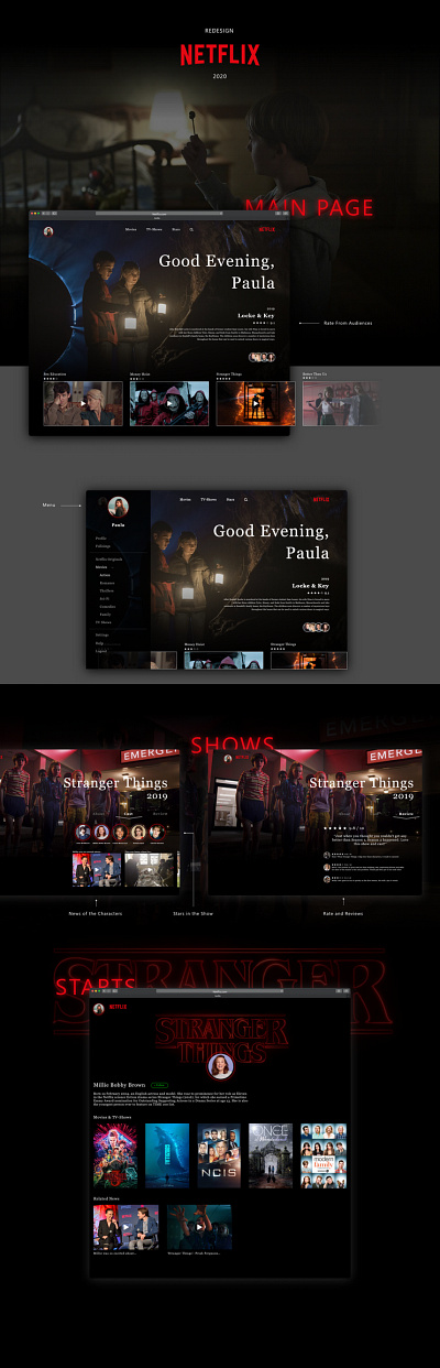 NETFLIX: Redesign Project case study ui ui redesign