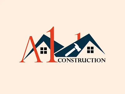 A1 Construction Logo with Guidelines branding design graphic design illustration logo typography ui vector