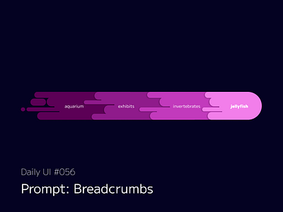 Daily UI #056: Breadcrumbs breadcrumbs daily ui design figma graphic design jellyfish ui vector
