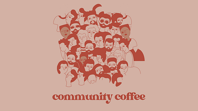 Community Coffee Shop branding graphic design social media