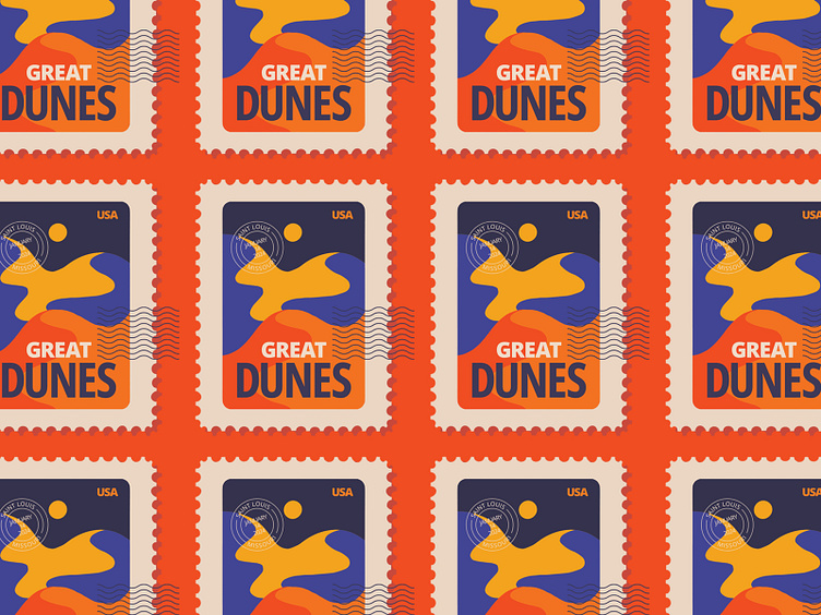 Stamp Series 1 by Brad Hansen on Dribbble