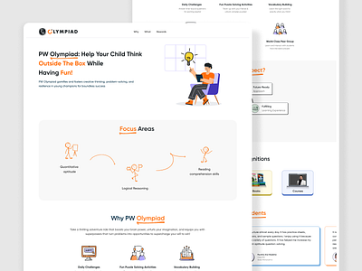 PW Nurture Landing Page animation branding ui