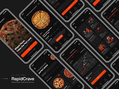 Pizza Delivery App Design animation app branding design figma graphic design illustration illustraton logo ui