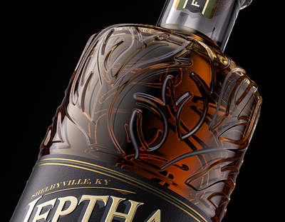 Jeptha Creed Shoulders bottle branding design distillery graphic design illustration logo packaging packaging design print typography ui whiskey