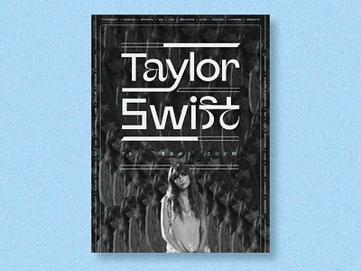 Taylor Swift Eras Tour Concept Poster adobe animation design eras tour graphic graphic design illustrator motion graphics music poster photoshop poster design taylor swift typography