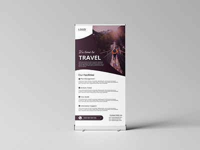 Roll Up Banner Design corporate corporate design roll up roll up banner rollup rollup banner template templates travel banner