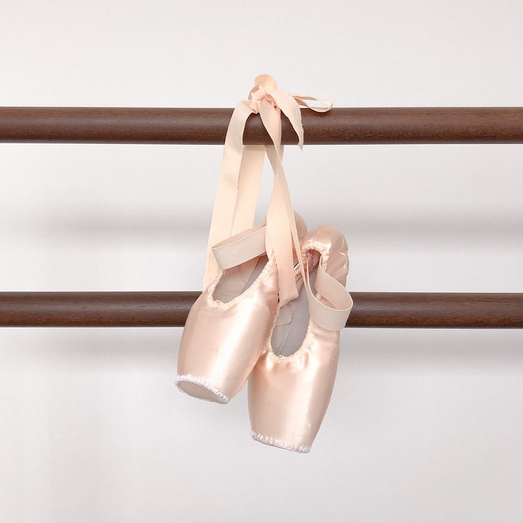 Pointe shoes on ballet barre by Anne Ferraz on Dribbble