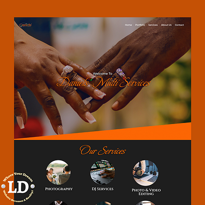 Daniels' Multi Services design elementor graphic design ui web design website website design wordpress