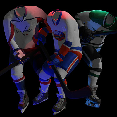 60+ NHL 3D Jersey Uniform Designs for Sports Magazine blender hockey jersey nhl outfit outfit design texture paint texturing uniform