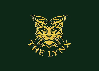 The Lynx adobe illustrator banned books books bookstore branding cat fierce illustration illustrator lauren groff logo lynx punk symmetry trees vector
