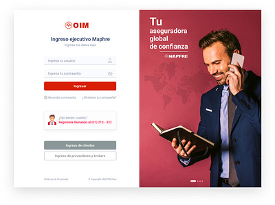 UI / Plataforma OIM de Mapfre appdesign behance branding design graphic design hatypostudio illustration logo ui uidesign uidesigner uitrends uiuxdesign uiuxdesigner uiuxsupply ux wireframe