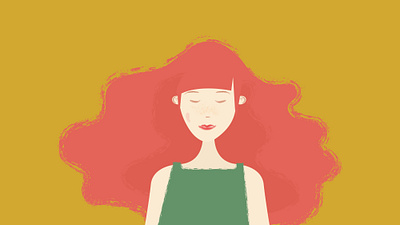 Illustration for Lucia / Lucia branding fairytale ginger girl graphic design hair illustration lucia mujer