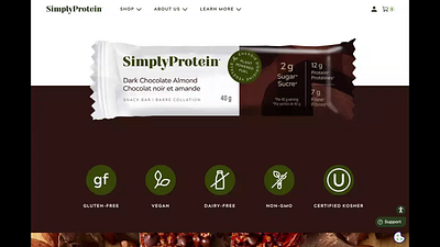 SimplyProtein® — D2C Ecommerce Website ecommerce shopify ui ux website design