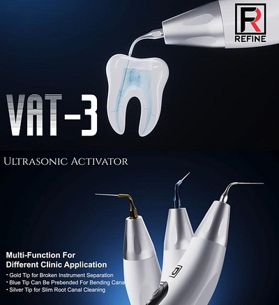 Refine Medical Cordless Ultrasonic Activator VAT3 dentist endodonticirrigator refinemedical rootcanalcleaning ultrasonicactivator vat3