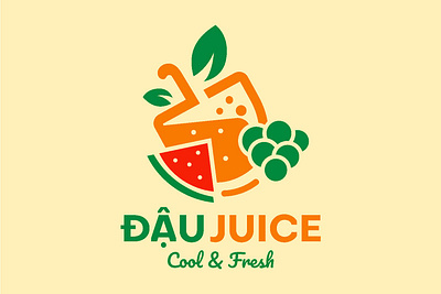 ĐẬU JUICE | LOGO DESIGN & BRAND IDENTITY branding graphic design logo ui