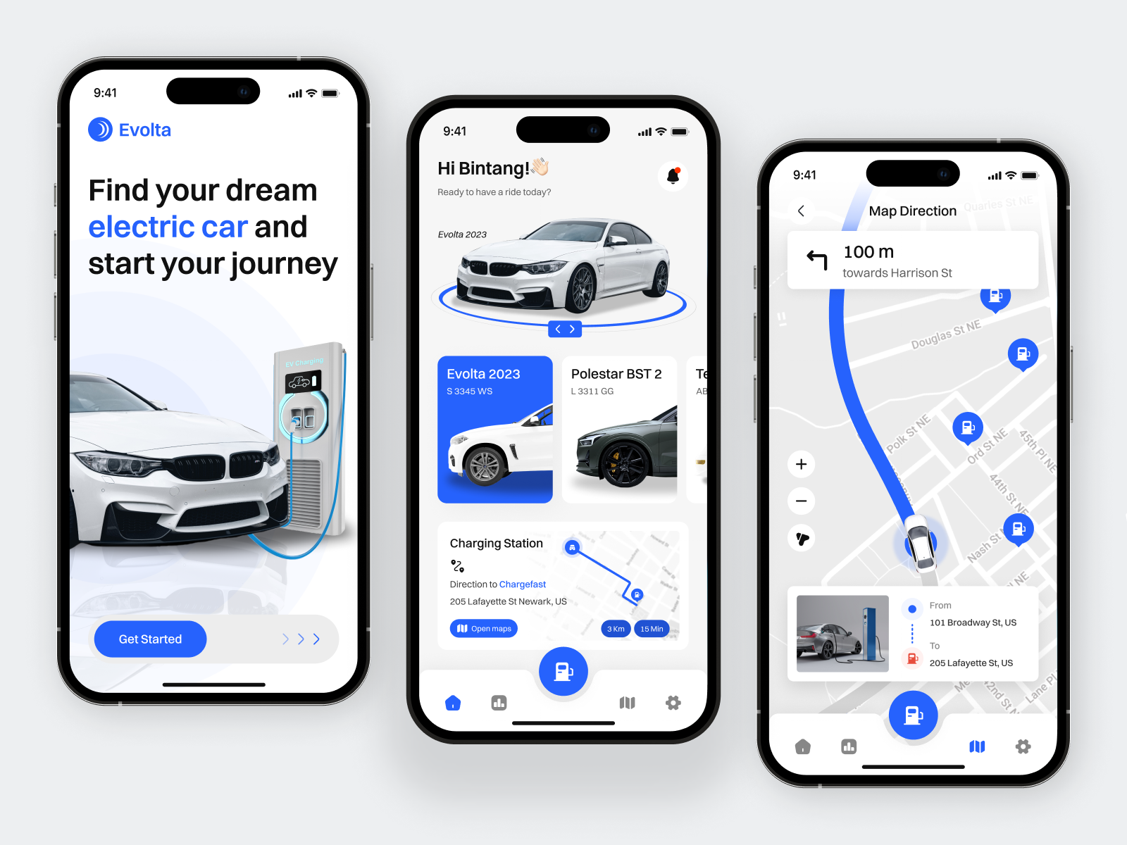 Evolta - Electric Car Mobile App by Muhammad Ahrasya for Elux Space on ...