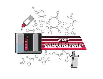 The Comparators - Aquatics Logo aquatics comparator logo test kit testing titration