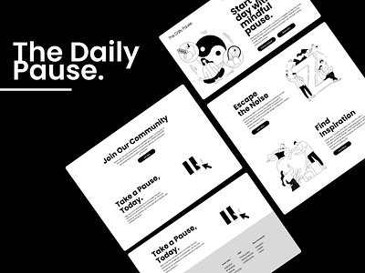 The Daily Pause. branding design ui we website