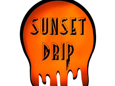 Sunset Drip Logo Design branding design graphic design logo typography