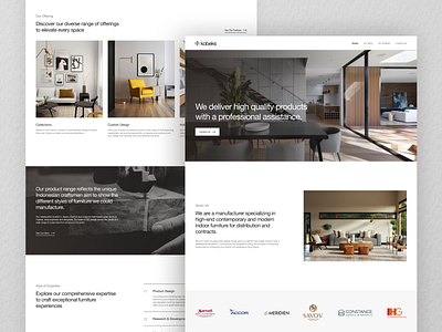 Kobeks — Website Redesign interior website landing page landingpage ui ui design uiux web design website website design