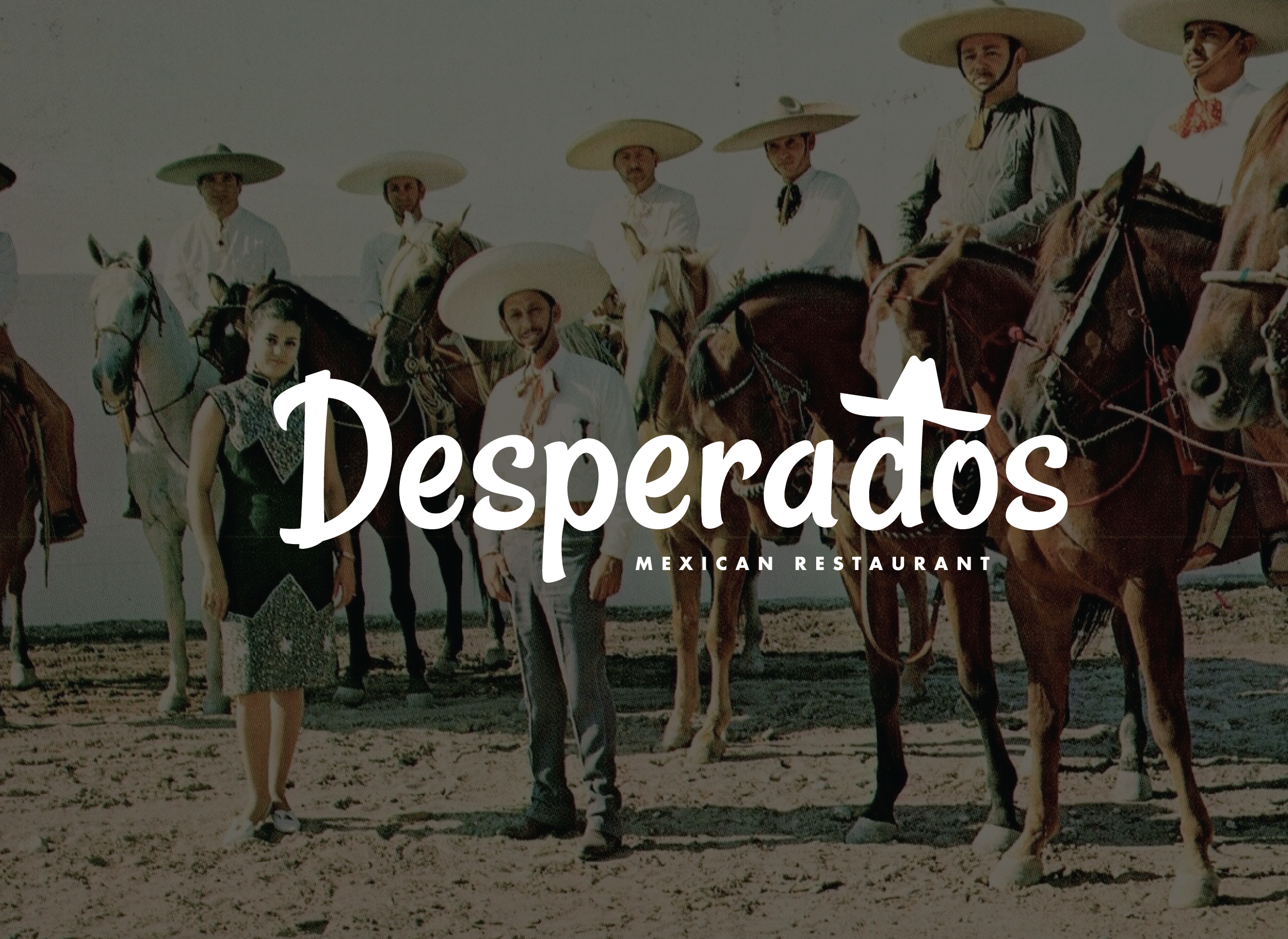 Desperados Logo Concept branding logo mexican restaurant texas