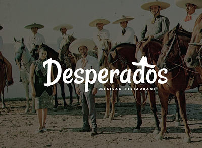 Desperados Logo Concept branding logo mexican restaurant texas