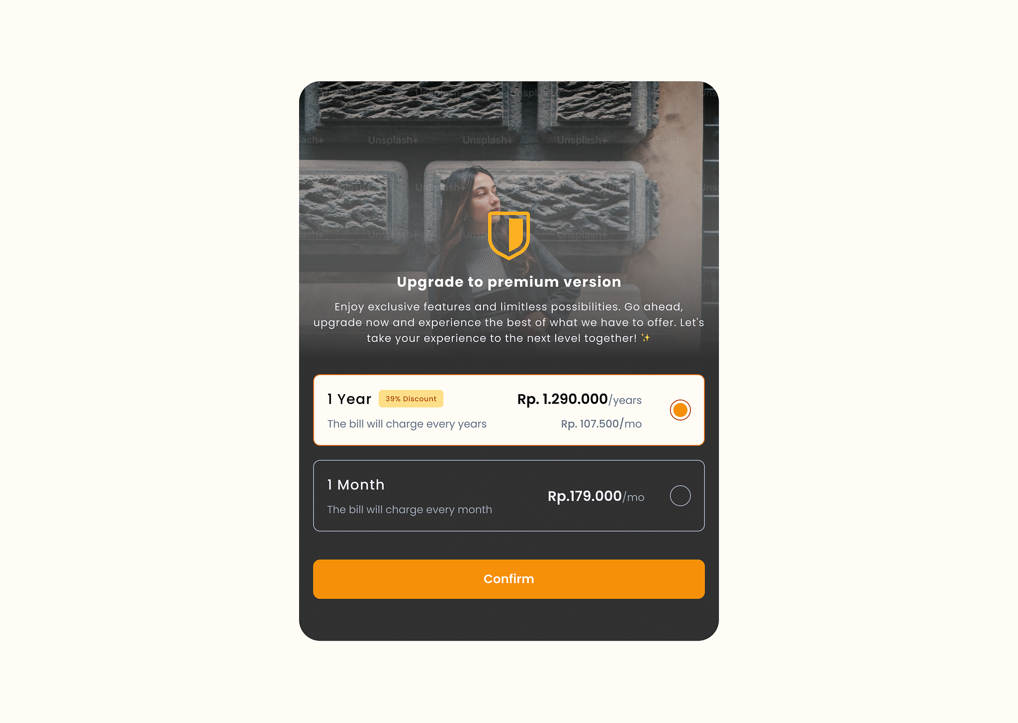 Modal Pricing Card by Nuurul Alaa Husain Subroto on Dribbble