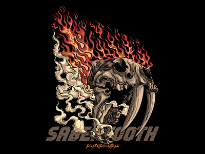 Sabertooth Illustration logo