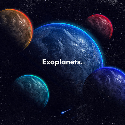 Exoplanets Poster cosmos graphic design photoshop space universe wallpaper