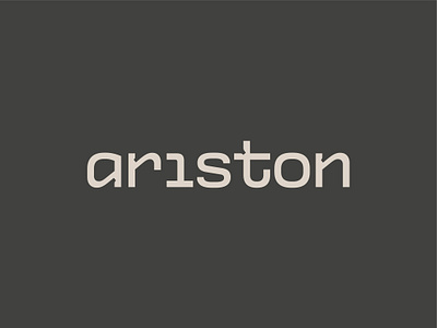 Ariston branding design flat identity logo typography vector