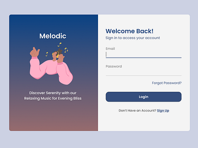 Login Page - UI Design dekstop design figma login page ui ui exploration uiux uiux design user experience user interface ux design website