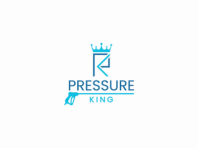 Pressure Washing Cleaning Company Logo branding creative logo custom logo graphic design letter logo logo pressure washing