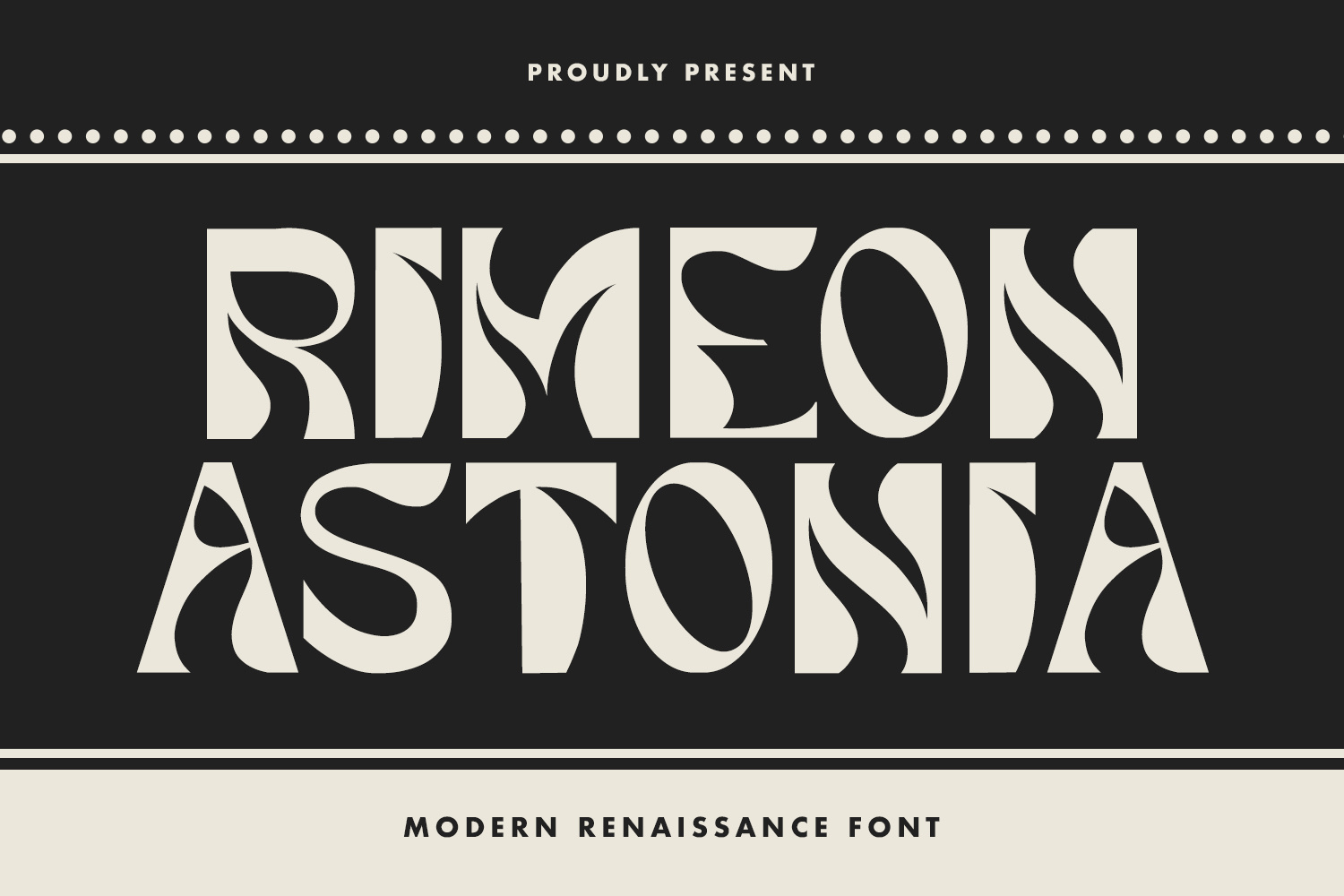 Rimeon Astonia Modern Renaissance Font By Maulana Creative On Dribbble