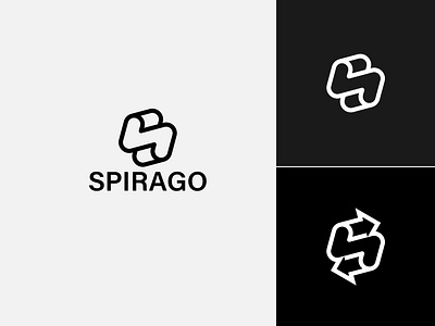 S letter spirago logo design logo logo design s letter s letter logo s logo tech logo