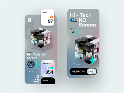 Game Dashboard Mobile Concept - Daily UI 004 app dashboard design gaming interface uiux website