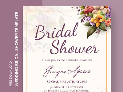Rustic Wedding Bridal Shower Invitation Free Google Docs Template